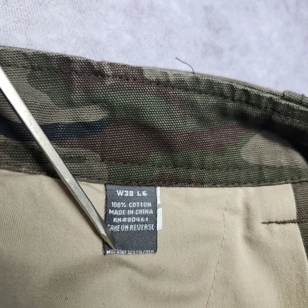Guide Gear‎ Mens Camo Cargo Shorts Size 38 Woodland Camouflage Cotton Canvas 6in
